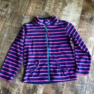 EUC Fleece zip up jacket BY garnet hill kids